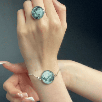 Luna Eterna – Conjunto de Joyería Cielo Nocturno